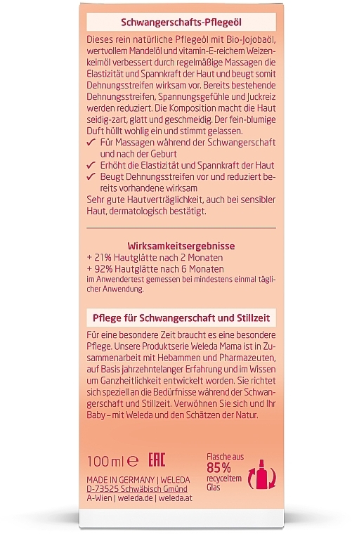 Pflegeöl-Spray gegen Schwangerschaftsstreifen - Weleda Mama Schwangerschafts-Pflegeol Dispenser — Bild N4