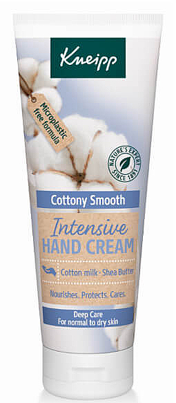 Pflegende Handcreme mit Baumwollmilchextrakt und Sheabutter - Kneipp Cottony Smooth Intensive Hand Cream — Bild N1