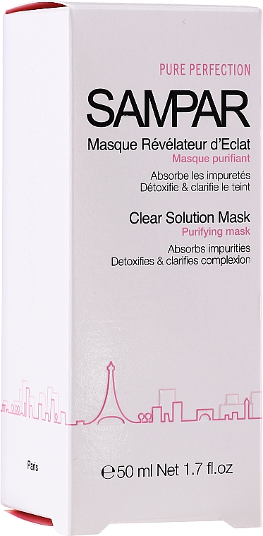 Reinigende Gesichtsmaske mit Mandelöl und Geranie - Sampar Clear Solution Mask — Bild N1