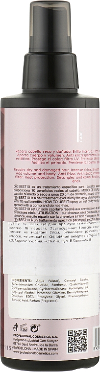 Express-Haarspülung - Profesional Cosmetics Best 10 Treatment Conditioner — Bild N2