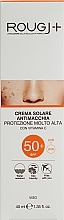 Sonnenschutzemulsion mit Vitamin C für das Gesicht - Rougj+ Sunscreen Cream Anti-Spot Very High Protection With Vitamin C SPF50+ — Bild N2