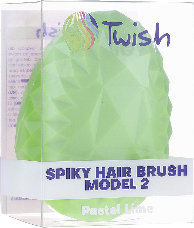 Entwirrbürste grün - Twish Spiky 2 Hair Brush Pastel Lime — Bild N3