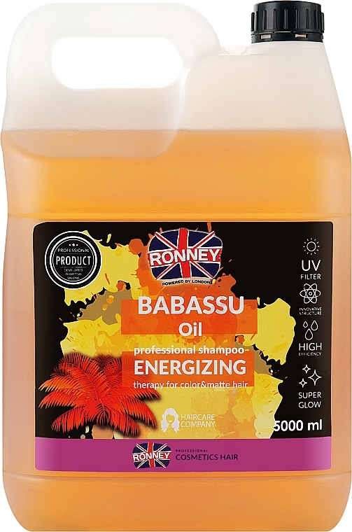 Belebendes Shampoo mit Babassuöl für gefärbtes und mattes Haar - Ronney Babassu Oil Energizing Shampoo — Bild N3