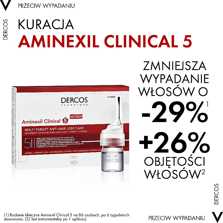 Behandlung gegen Haarausfall - Vichy Dercos Aminexil Clinical 5 — Bild N5