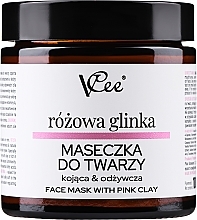 Beruhigende und nährende Gesichtsmaske mit rosa Ton - VCee Pink Clay Face Mask Calming&Nourisning — Bild N1