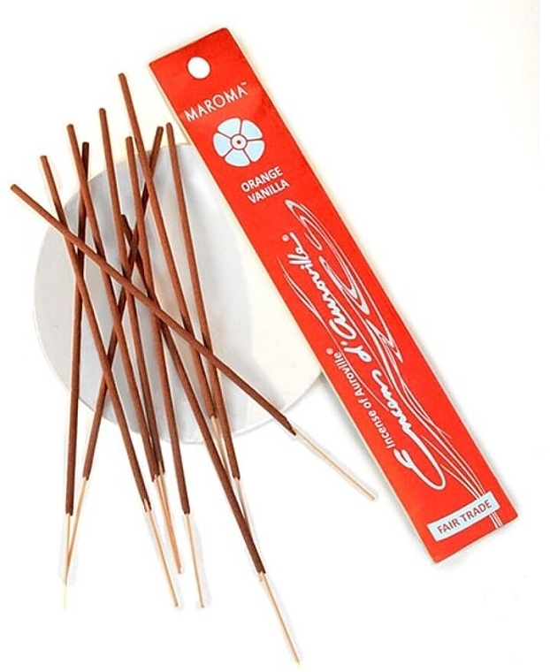 Räucherstäbchen Orange-Vanille - Maroma Encens d'Auroville Stick Incense Orange Vanilla — Bild N3