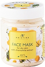Gesichtsmaske mit Kamillenextrakt für trockene Haut - Hristina Cosmetics Chamomile Extract Face Mask — Bild N1