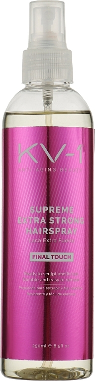 Haarlack extra starker Halt - KV-1 Final Touch Supreme Extra Strong Hairspray — Bild N1