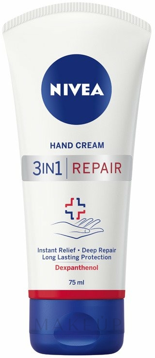 3in1 Handcreme für trockene und rissige Haut - NIVEA 3in1 Repair Hand Cream — Foto 75 ml
