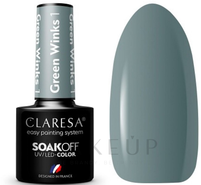 Gellack für Nägel - Claresa Green Winks Soak Off UV/LED Color — Bild 1