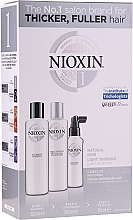 Düfte, Parfümerie und Kosmetik Haarpflegeset - Nioxin Hair System 1 Kit (Shampoo 300ml + Conditioner 300ml + Haarmaske 100ml)