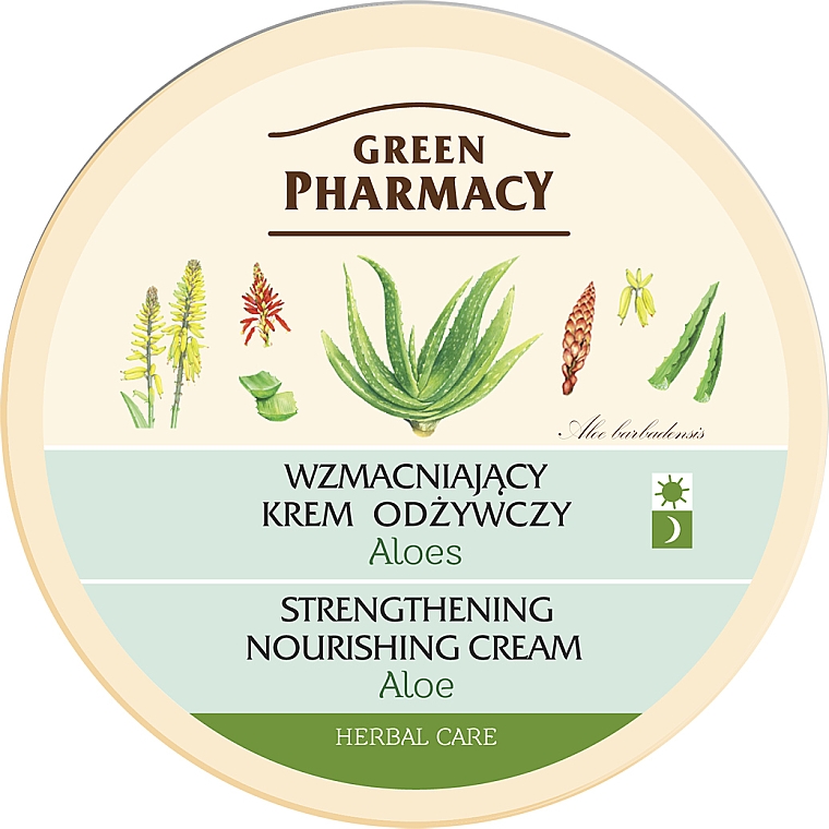Stärkende und pflegende Gesichtscreme mit Aloe - Green Pharmacy Strengthening Nourishing Cream — Bild N1