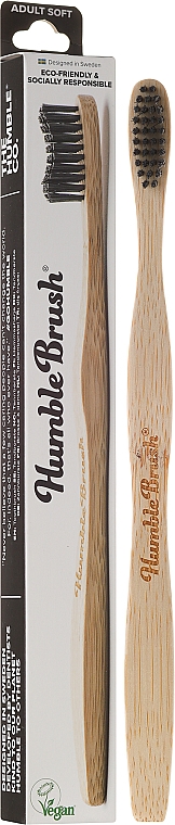 Bambuszahnbürste weich schwarz - Humble Brush — Bild N1