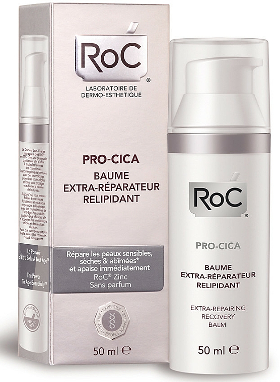 Extra regenerierender Gesichtsbalsam für trockene Haut - RoC Pro-Cica Extra-Repairing Recovery Balm — Bild N1