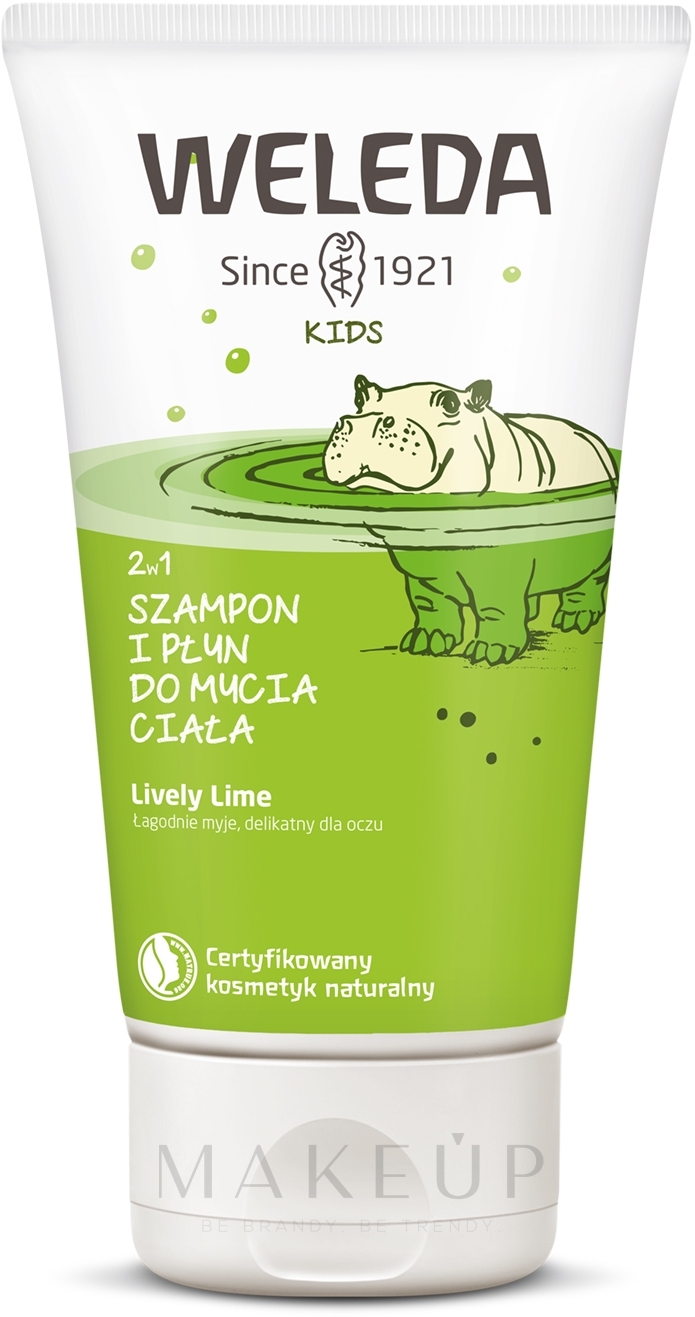 2in1 Duschgel und Shampoo für Kinder mit Limette - Weleda Kids 2in1 Shampoo & Bodu Wash Lime — Bild 150 ml