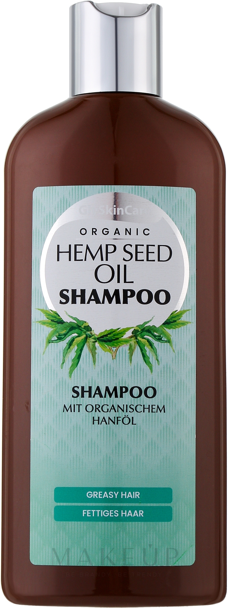 Shampoo mit Bio Hanföl - GlySkinCare Organic Hemp Seed Oil Shampoo — Bild 250 ml