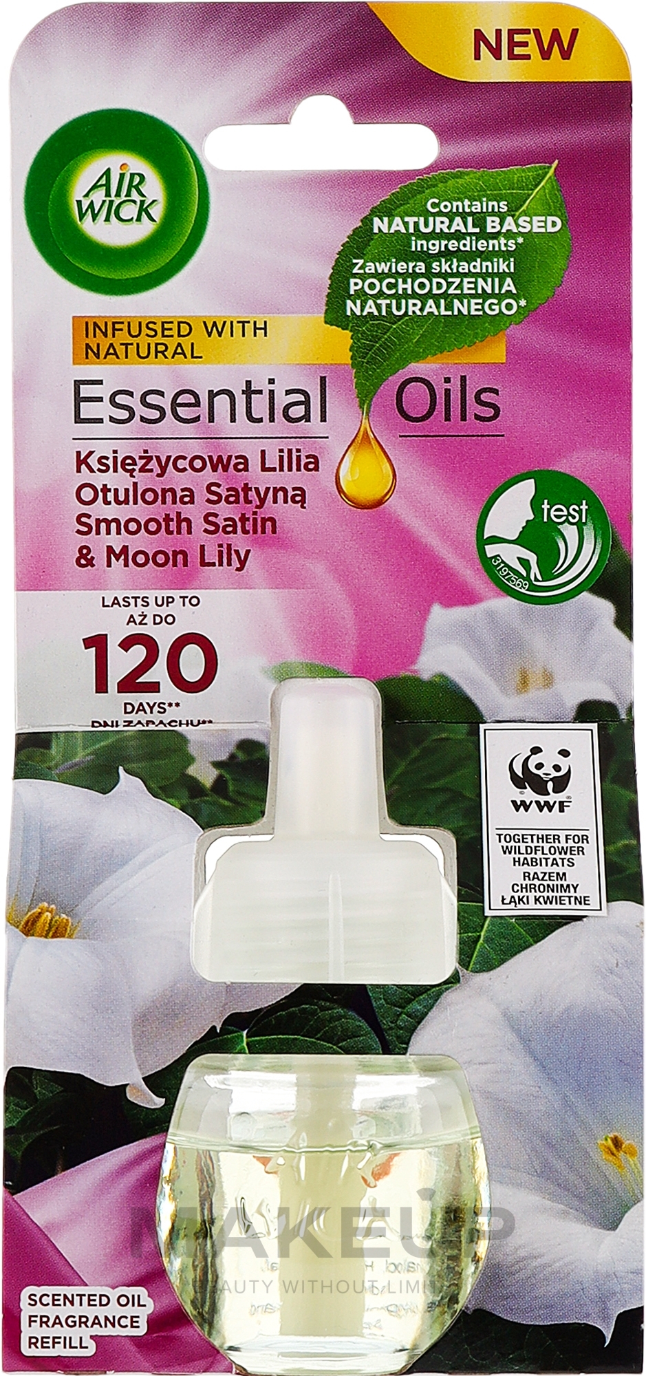 Elektrischer Lufterfrischer Atlas und Mondlilie - Air Wick Essential Oils Electric Smooth Satin & Moon Lily (Refill)  — Bild 19 ml