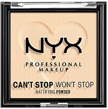 Düfte, Parfümerie und Kosmetik Kompakter mattierender Gesichtspuder - NYX Professional Makeup Can't Stop Won't Stop Mattifying 