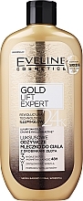 Körpermilch mit Goldpartikeln - Eveline Cosmetics Gold Lift Expert 24K (ohne Spender)  — Bild N1