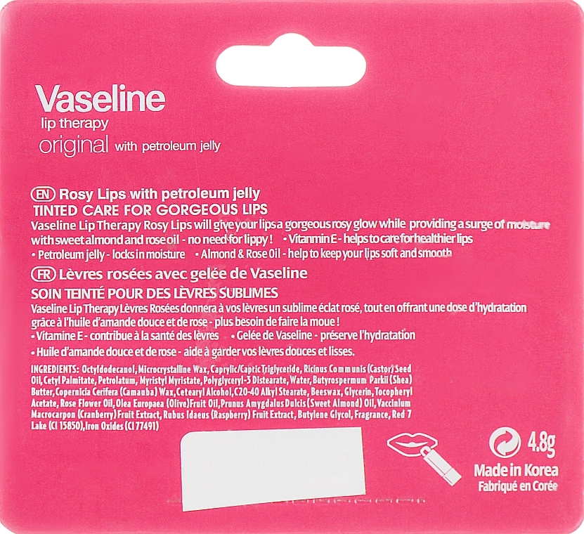 Lippenbalsam - Vaseline Lip Therapy Rosy Lips  — Bild N5