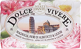 Düfte, Parfümerie und Kosmetik Naturseife Pisa - Nesti Dante Natural Soap White Magnolia, Apricot Blossom & Lilium Dolce Vivere Collection