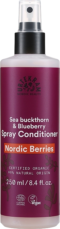 Organischer Haarspray-Conditioner mit skandinavischen Beeren ohne Ausspülen - Urtekram Nordic Berries Spray Conditioner Leave In — Bild N1