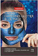 Düfte, Parfümerie und Kosmetik Peel-Off blaue Gesichtsmaske - Purederm Galaxy Diamond Glitter Blue Mask