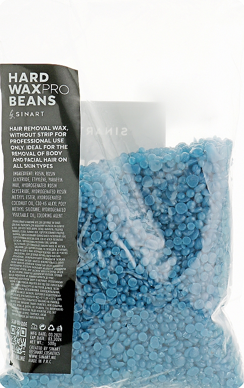 Heißwachs -Granulat Azulen - Sinart Hard Wax Pro Beans Azulene — Bild N3