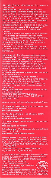 Haaröl - Melvita Organic Pre-Shampoo Indigo Oil — Bild N3