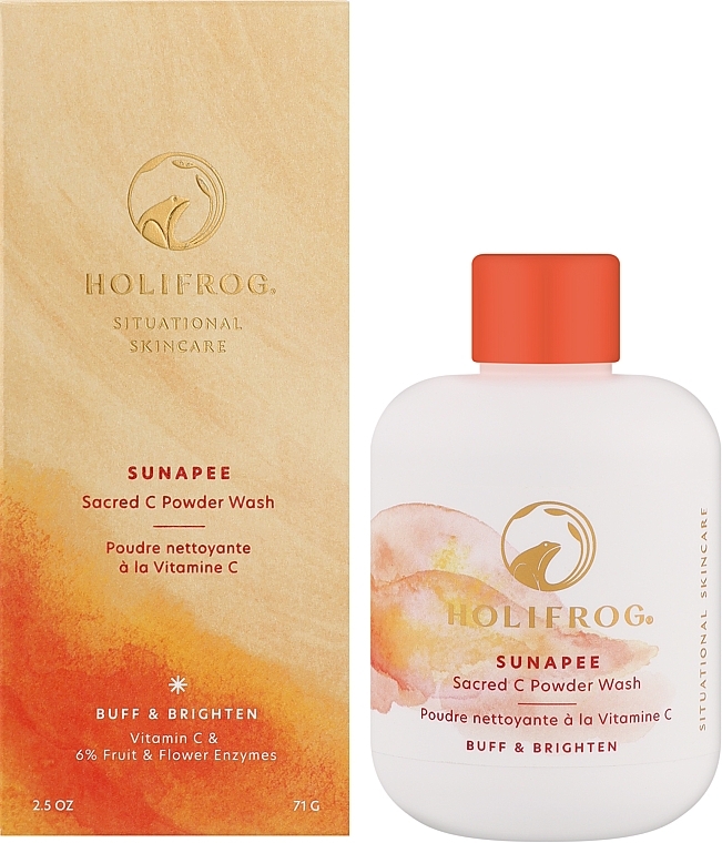 Enzymatisches Aufhellungspulver - HoliFrog Sunapee Sacred-C Brightening Powder Wash — Bild N2