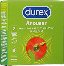 Düfte, Parfümerie und Kosmetik Gerippte Kondome 3 St. - Durex Arouser