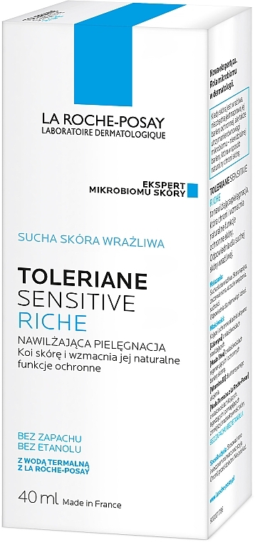 Reichhaltige, prebiotische und schützende Gesichtscreme - La Roche-Posay Toleriane Sensitive Riche — Bild N2