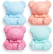 Badeset Teddybär - I Heart Revolution Teddy Bear Fizzer Set (Badebomben 4x50g) — Bild N2