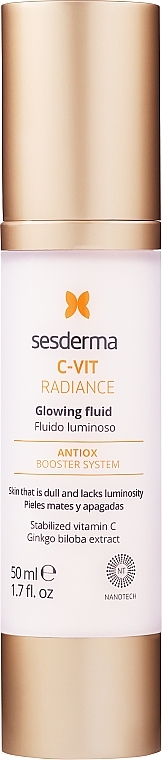 Antioxidatives und Leuchtkraft steigerndes Gesichtsfluid mit Vitamin C - SesDerma Laboratories C-Vit Radiance Glowing Fluid — Bild N1