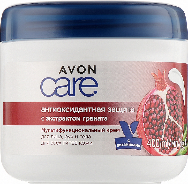 Mehr-Zweck-Creme für Gwsicht, Hände und Körper mit Granatapfelextrakt - Avon Care Antioxodant Moisture Multi-Purpose Cream — Bild N1