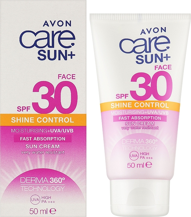Feuchtigkeitsspendende Sonnenschutzcreme für das Gesicht SPF 30 - Avon Care Sun+ Shine Control Sun Cream SPF 30 — Foto N2