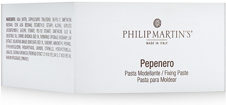 Modellierende Haarpaste mit Matteffekt - Philip Martin's Pepenero Fixing Paste — Bild N2