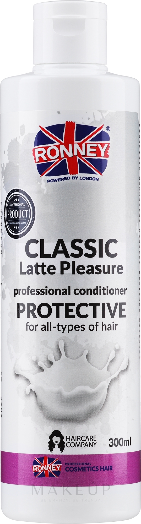 Schützender Conditioner für alle Haartypen - Ronney Professional Classic Latte Pleasure Protective Conditioner — Bild 300 ml