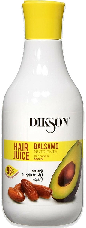 Nährende Haarspülung für trockenes Haar mit Avocado- und Wüstendattel-Extrakt - Dikson Hair Juice Nutritious Balm — Bild N1