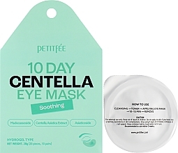 Beruhigende Patches für die Augenpartie - Petitfee 10 Days Centella Eye Mask — Bild N1