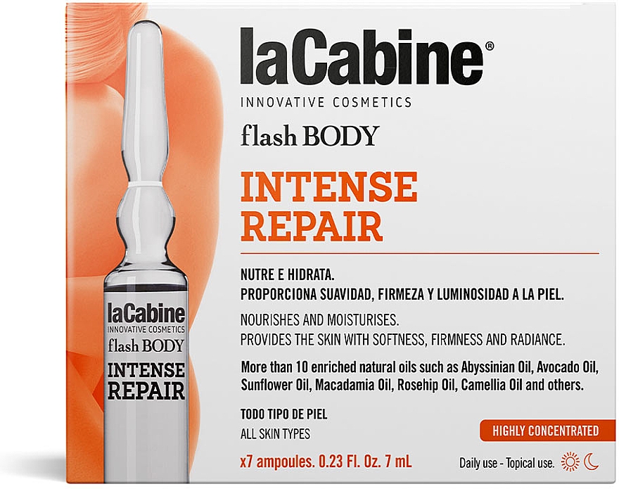 Ampullen für den Körper - La Cabine Flash Body Intense Repair Ampoules — Bild N1