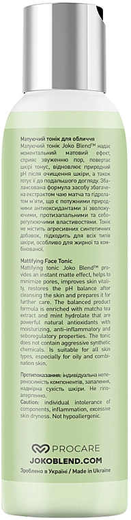 Mattierendes Gesichtswasser - Joko Blend Mattifying Face Tonic — Bild N3