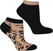 Kurze Damensocken CSD240-076 Leopard - Moraj — Bild N1