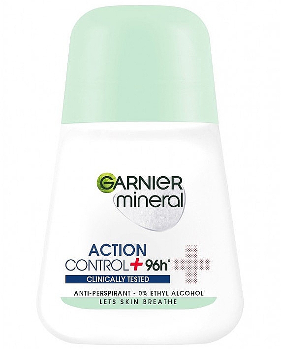 Deo Roll-on Antitranspirant - Garnier Mineral Action Control Clinically 96H Anti-Perspirant Roll-On — Bild N1