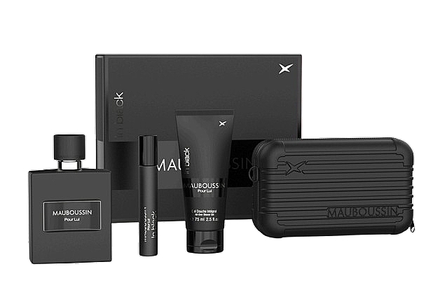 Mauboussin Pour Lui in Black - Duftset (Eau de Parfum/100ml + Eau de Parfum/20ml + Duschgel/75ml + Kosmetiktasche) — Bild N1