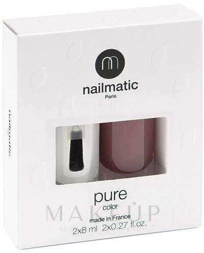 Nagelset - Nailmatic Pure Color Set (Nagelbase 8ml + Nagellack 8ml)  — Bild Alaia - Taupe Brown