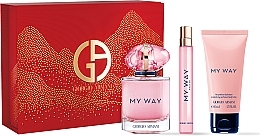 Giorgio Armani My Way Nectar - Set (Eau de Parfum/90+ Eau de Parfum/10ml + Körperlotion/50ml) — Bild N1