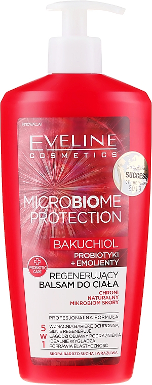 Regenerierender Körperbalsam für trockene und sehr empfindliche Haut - Eveline Cosmetics Microbiome Protection Regenerating Body Balm