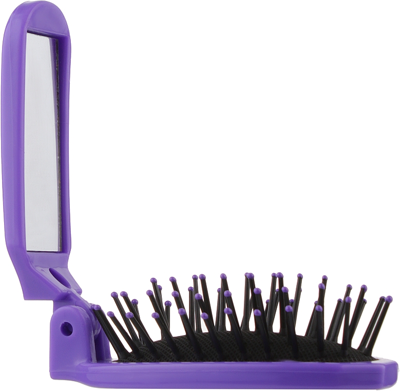 Haarbürste mit Spiegel 499426 violett - Inter-Vion — Bild N2