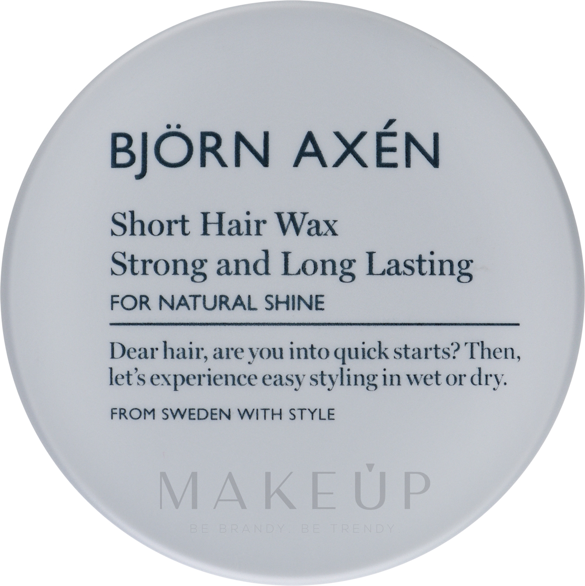 Wachs für kurze Haare - BjOrn AxEn Short Hair Wax — Bild 80 ml